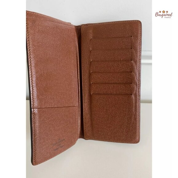 Authentic LOUIS VUITTON Monogram Coated Canvas Portefeuille Brazza Bifold Wallet - Picture 8 of 11